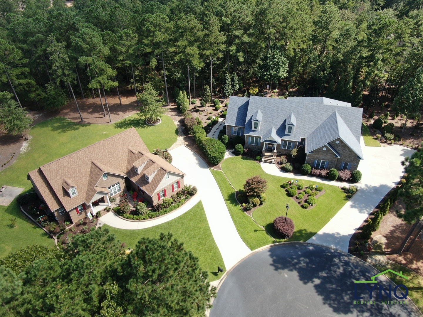 Residential roof completed for a homeowner in the LYNQ Roofing service area